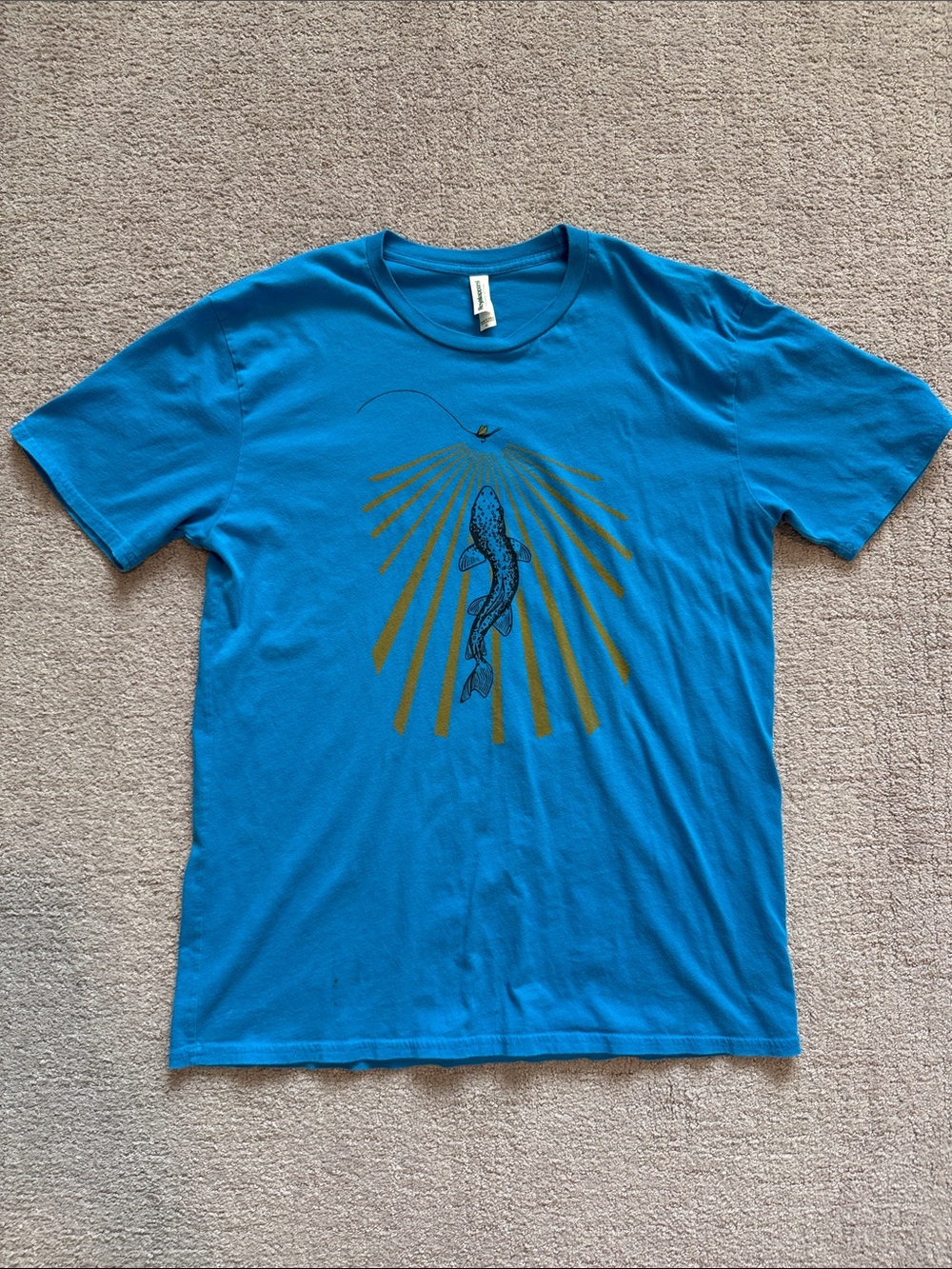 Organic Cotton Royal Blue Trout Tee